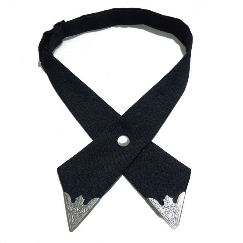 Casual Cross Bow Ties for Men & Women Solid Business Casual Cross Tie Formal Dress Men Wedding Metal Collar Cross Bowtie