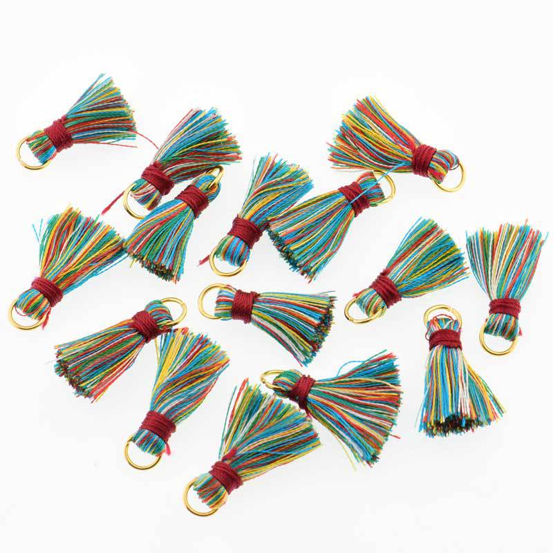 30PCS Mini Polyester Silk Tassel DIY Boho Jewelry Making Supplies Bracelet Necklace Finding Fringe Trim Pendants Small Tassels: 20