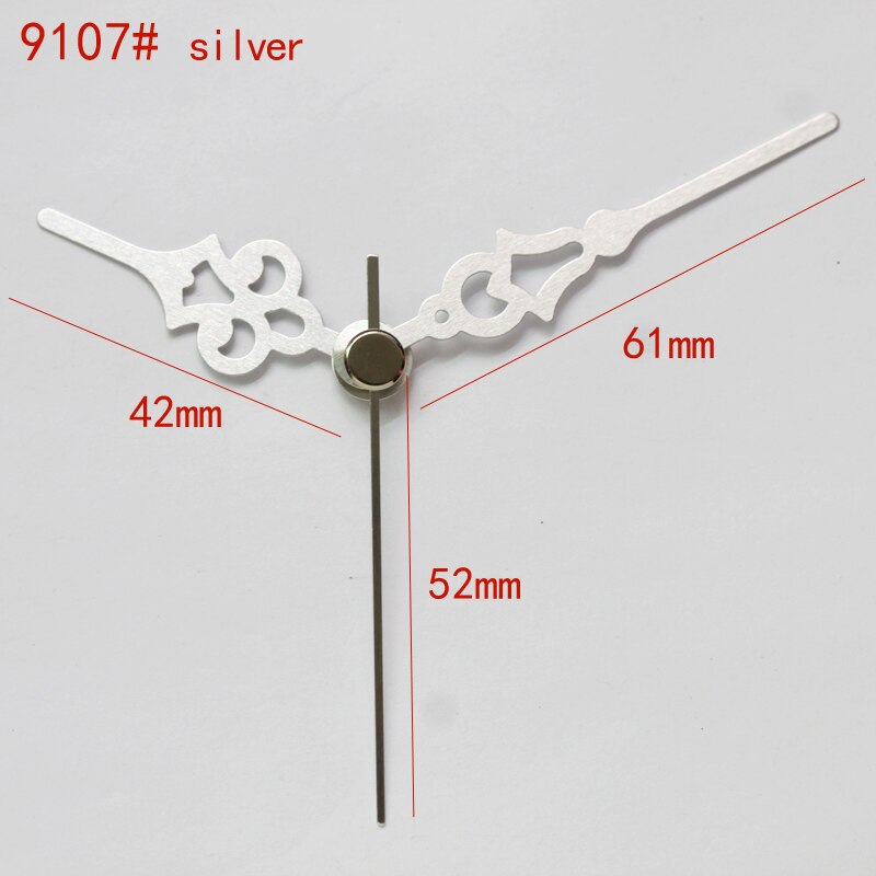 Suzuki-Reloj de pared de plástico con movimiento silencioso, accesorio de manos de plata 9107, de cuarzo, HS88