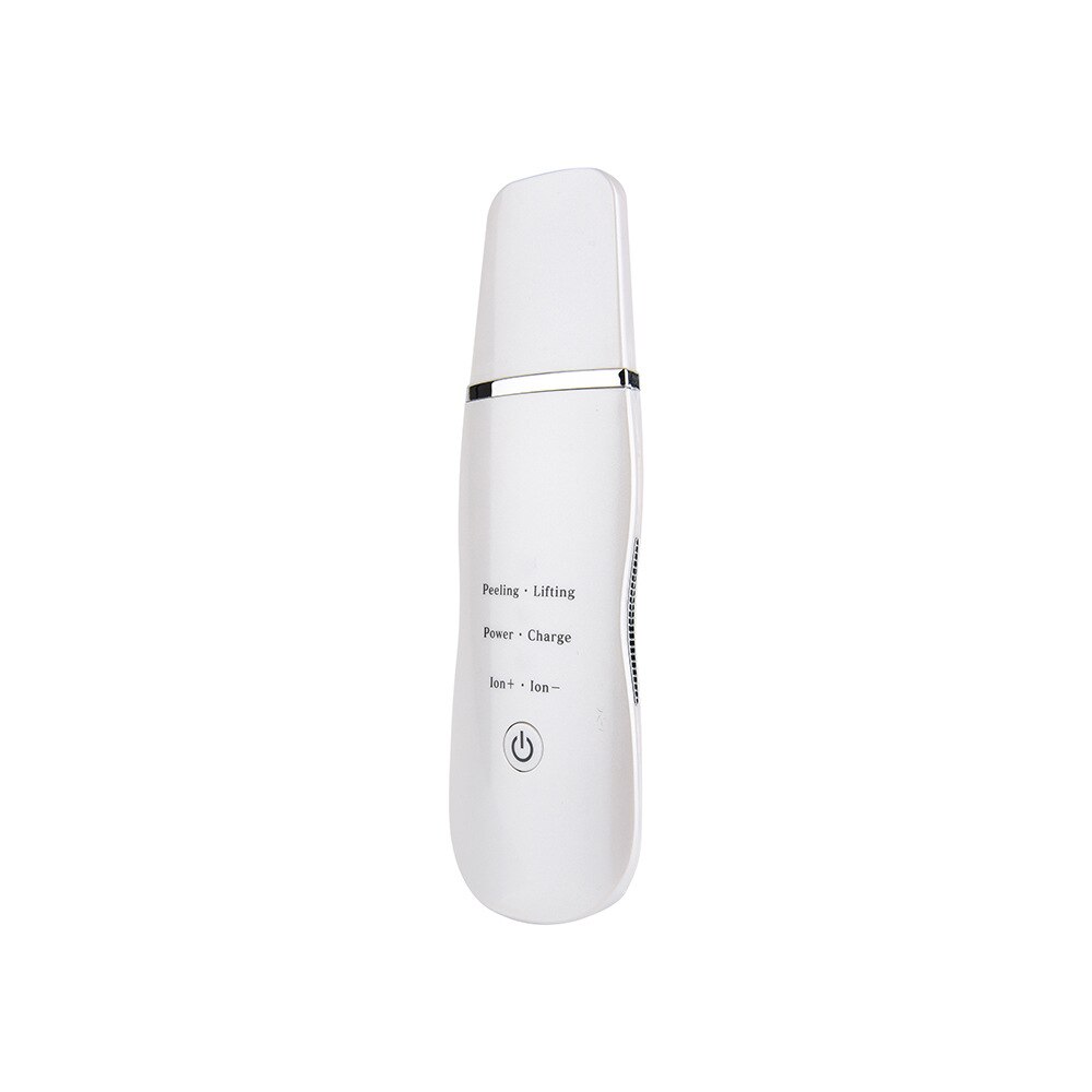 Épurateur de peau à ultrasons, machine de nettoyage du visage en profondeur, outil d'élimination des rides, des pores et des points noirs, masseur vibrant pour le visage: Blanc