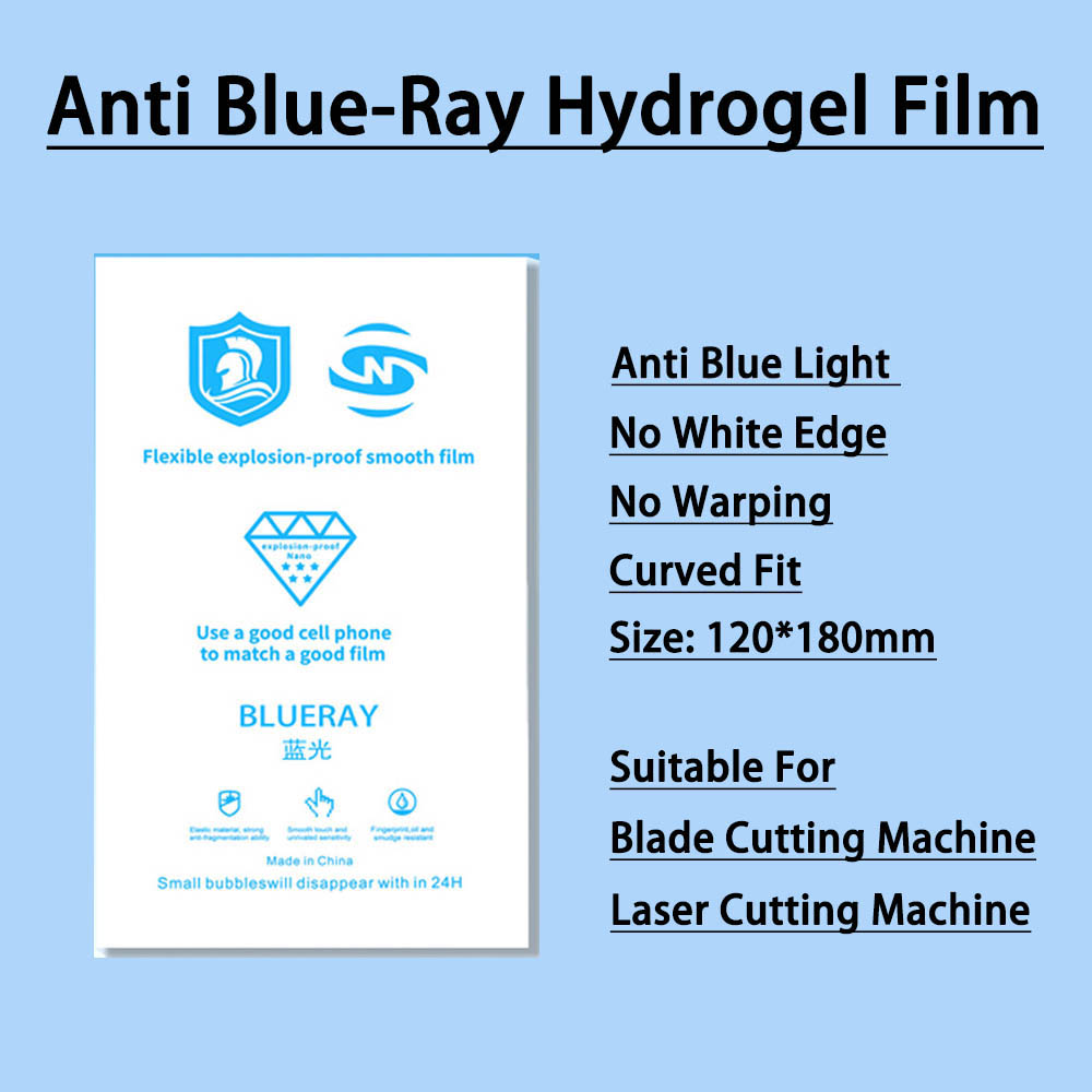 Smart Phone Screen Protector Film Cutting Machine Hydrogel Movies Matte Privacy Self Repair Thickness Screen Protect Membrane: 50Pcs Anti-Blue