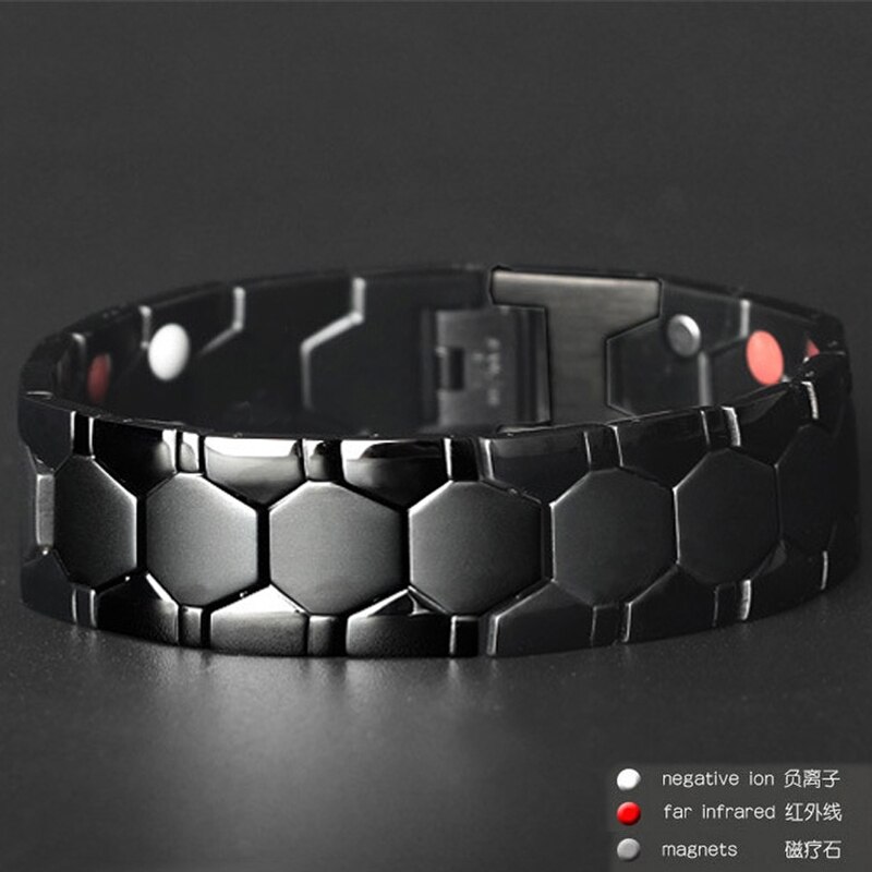 Spherical Mens Bracelet 3 IN 1 Health Energy Bangle Arthritis Twisted Magnetic Exquisite Bracelet Women Power Therapy Magnets