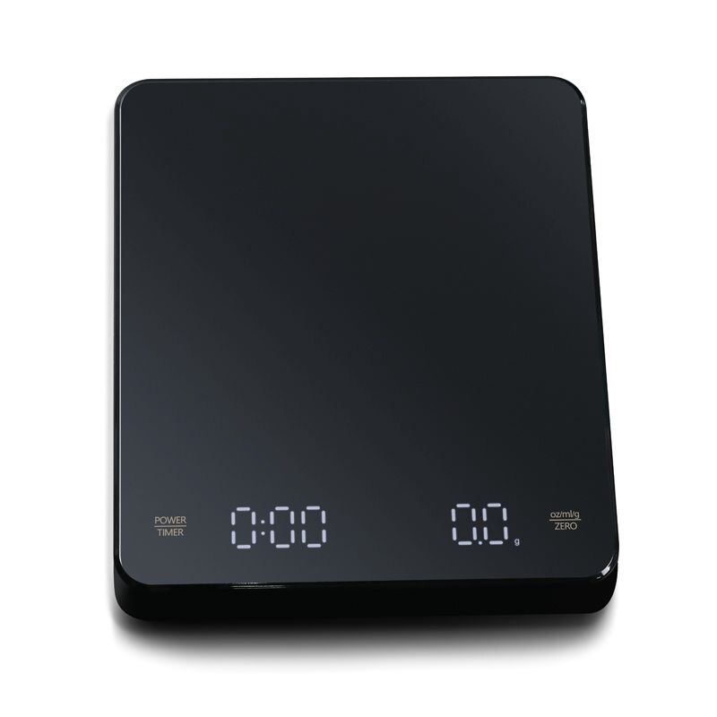 3kg 0.1 Digital Brewing Coffee Scale LED Screen Charging Pour Kitchen Scales Electronic Drip Coffee Weight Balance Timer Black: Default Title