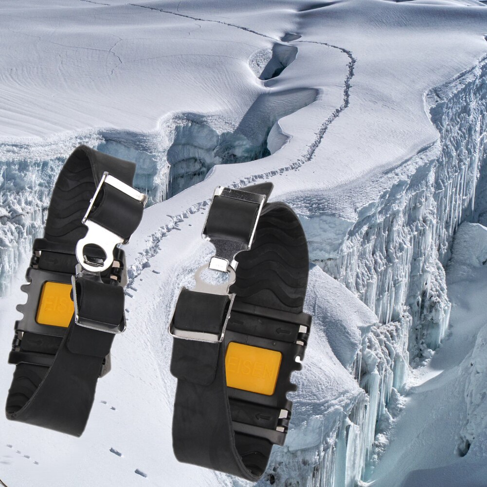 1 Paar Sneeuw Ijs Klimmen Antislip Spikes Grips Stijgijzers Schoenplaten 5-Stud Schoenen Covers Voor Outdoor Klimmen wandelen Sport Maat M