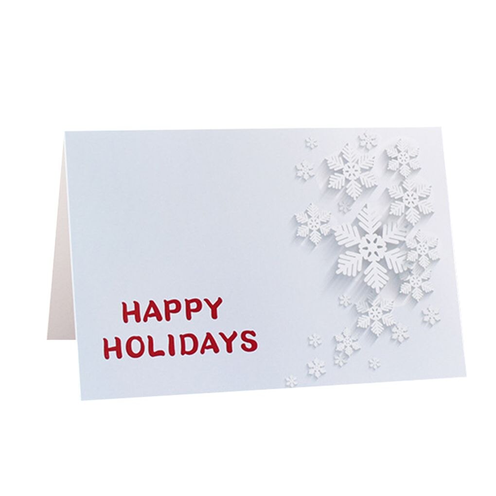 Unique Merry Xmas 3D Cartoon Animal Card Happy Year Christmas Card Postcard Children Cards: 06