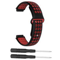 Voor Garmin Forerunner 220 230 235 630 620 735 Smart Horloge Nylon Sport Band Strap Wrist Band Horloge Band: black red