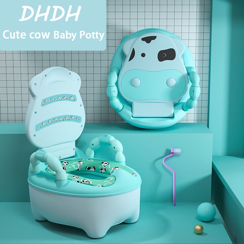 Pot pour bébés et enfants 0 à 6 ans, en plastique doux,pot formateur siège toilettes WC garçons et filles,: TD1057F