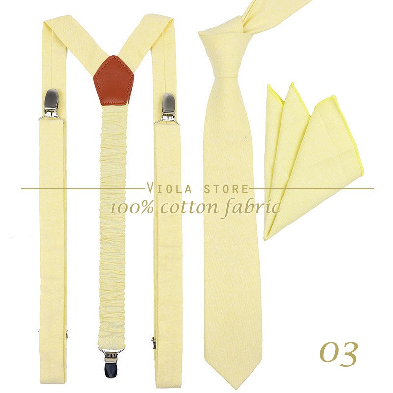 Pfirsichblau-lavendelfarbenes, einfarbiges baumwoll-set mit 2.5cm hosenträgern und 6cm krawatten, krawattenhalter, einstecktuch, verstellbarem riemen, hochzeitsaccessoire: Nr . .03