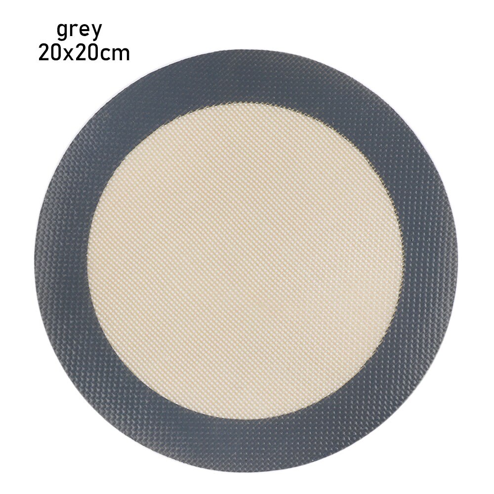 DIY Baking Pastry Silicone Mat For Cookie Bread Biscuits Puff Nonstick Baking Heat Resistant Mat Oven Sheet Liner Kitchen Tools: 20x20cm	grey