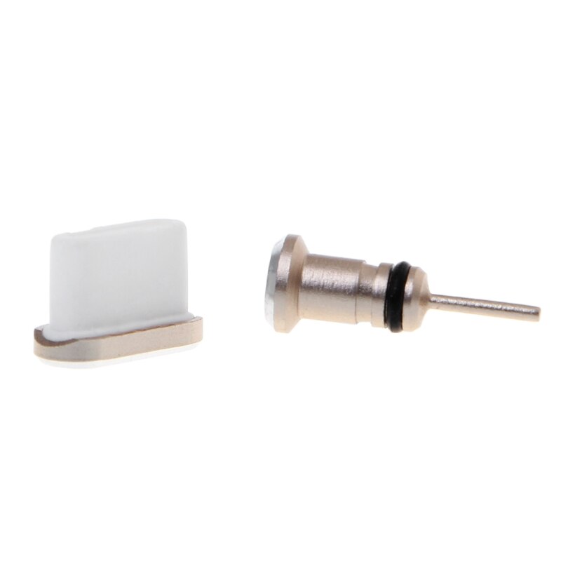 Type C Anti Dust Plug Set USB Type-C Port and 3.5mm Earphone Jack Plug For Samsung Galaxy S8 S9 Plus Huawei P10 P20 lite