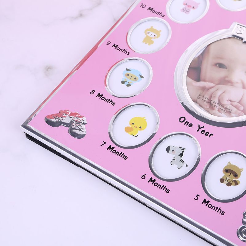 Baby Photo Frame My First Year Picture 12 Months Frame Kids Birthday Home Decoration Family Ornaments