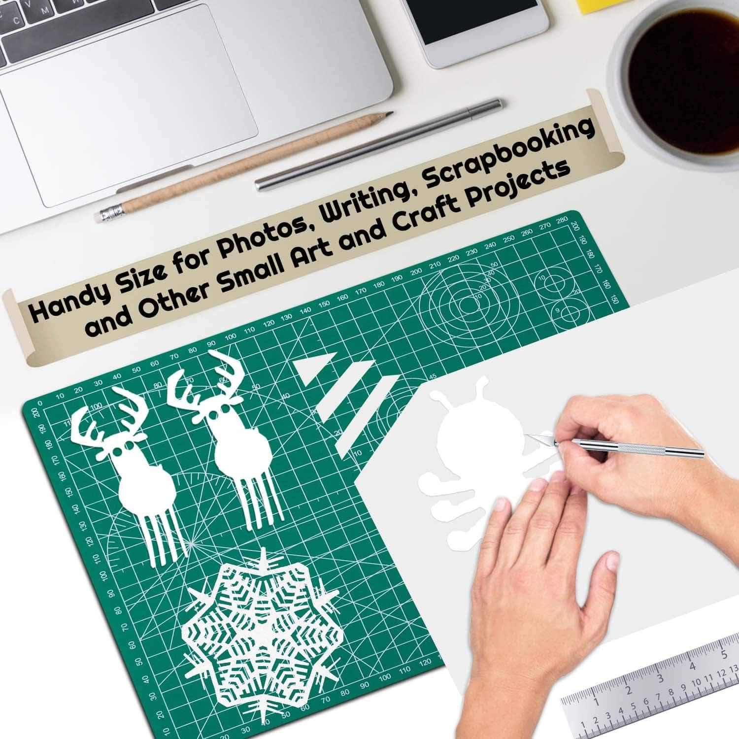 Alfombrilla de costura de doble cara, tabla de cortar para manualidades, tela, acolchado, costura, álbum de recortes