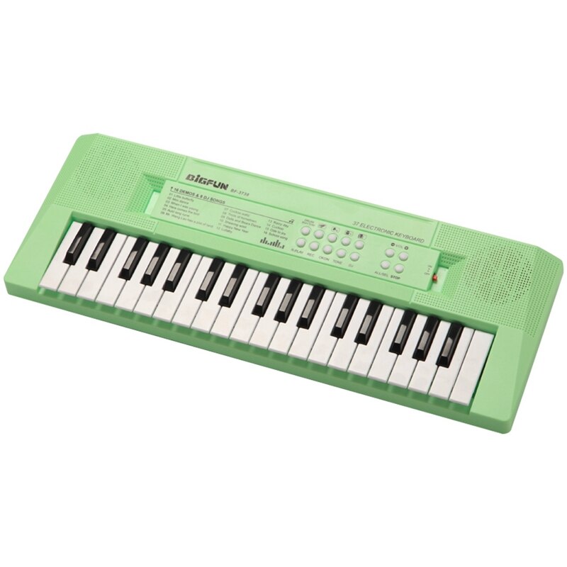 -Bigfun Kids Keyboard Piano, 37 Keys for Musical Instrument Toys: Green