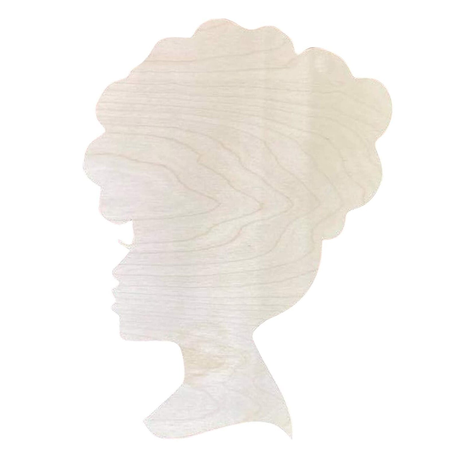 DIY For Front Door Wooden Crafts Template Pendant Woman Head Shape Living Room Mother's Day Wooden DIY Chips