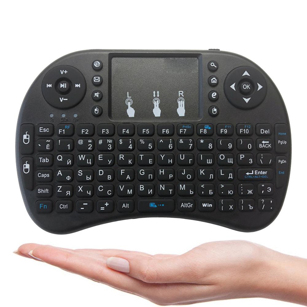 i8 Mini Keyboard 2.4GHz Wireless Air Mouse android TV Control With Touchpad Handheld Work With Android TV BOX Remote Mini PC