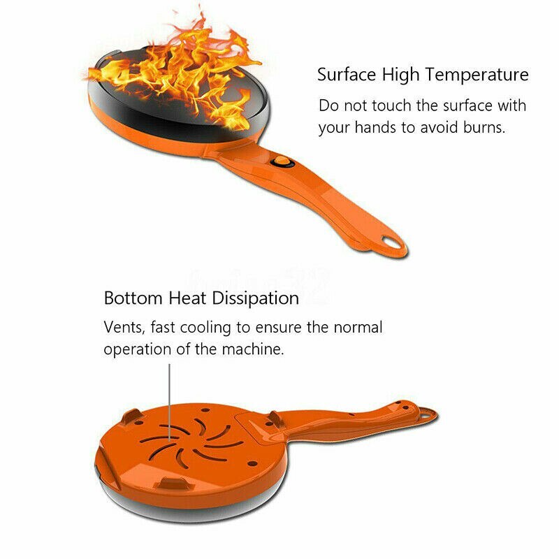 Multifunktionell crepe maker pan hushåll crepe pizza pannkaka elektrisk pannkaka bakning pan kaka maskin kök matlagning verktyg