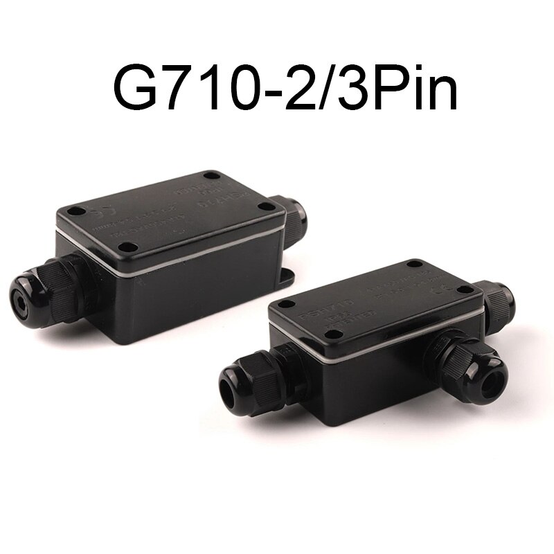 IP66 Electrical Outdoor Waterproof Cable Connector 2/3 Pin Junction Box With Terminal Electrical Wire Connection 41A/450V