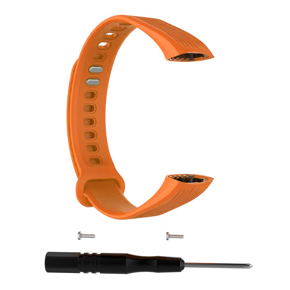 Bracelet pour Huawei Honor Band 3 montre intelligente Bracelet Bracelet réglable Bracelet de montre souple Silicone sport ceinture de remplacement: Orange
