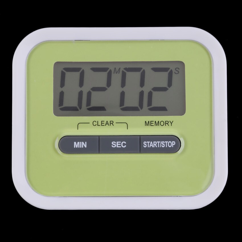 Large Multifunction LCD Kitchen Cooking Timer Count-Down Up Clock Loud Alarm Magnetic Brand: Green
