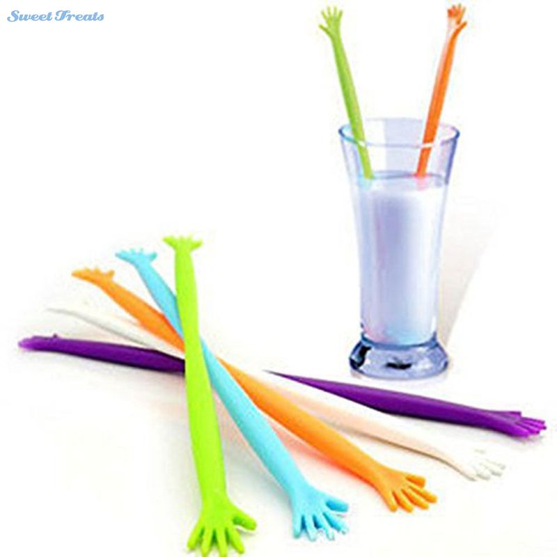 Sweettreats Hand Drink Stirrers Bar Pub Party Keuken Cocktail Roerstokjes 5 Pcs