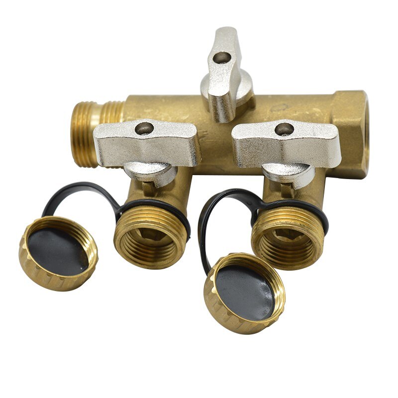 ,Self &amp; Produced Brass Refill Valve Three Heads 3/4 inch for Closed Loop Solar Water Heater