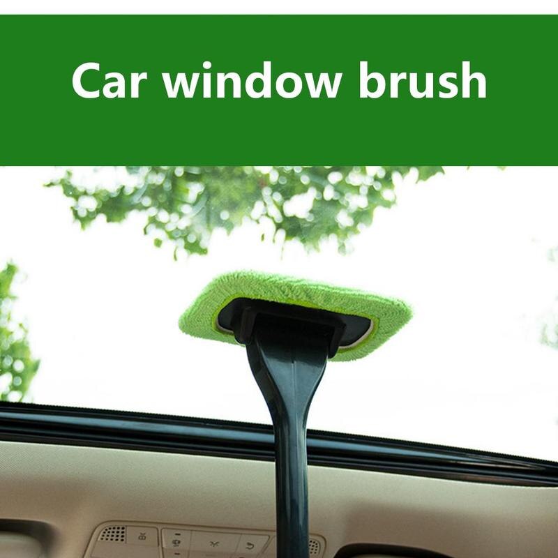 Multifunktion långt handtag biltvätt borste fiber bomull fönster verktyg rengöringsmedel vindruta bil glas torkare mikro  v1 l 3