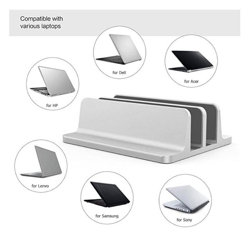 VODOOL Einstellbare Vertikale Laptop Stand Dual Slot Halterung 3D Oberfläche Integrierte Bildung Prozess Notizbuch Schreibtisch Halfter Unterstützung Neue