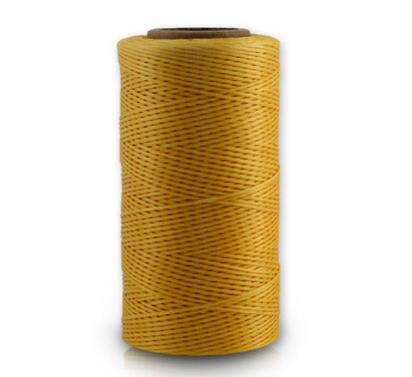 260 M/Roll 0.8 Mm Gewaxt Leer Draad Wax Katoenen Koord String Riem Touw Bead Voor Diy Handwerk Tool hand Stiksels Draad: gold