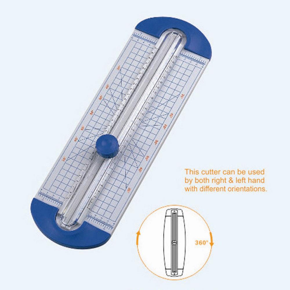 Guillotine Labels Paper Scrapbooking Office Supplies Photo Plastic with Pull-Out Ruler Portable Practical Cutter Trimmer