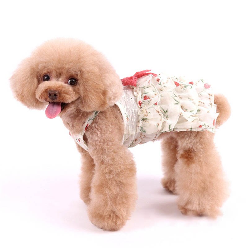 Princess Dog Dress Tulle Bow Tie Pet Cat Dress Chihuahua Summer Pet Dog Dresses for Small Dogs Costume Shih Tzu Disfraz Perro