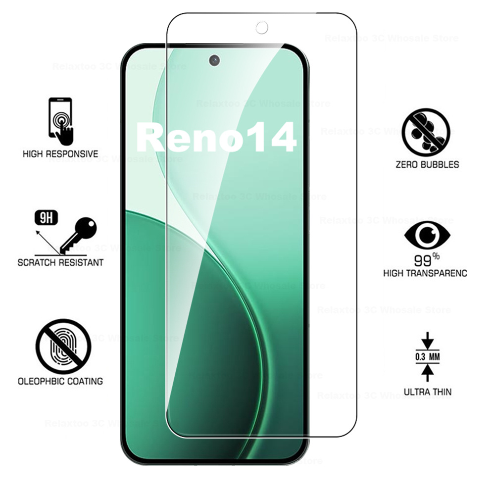 4-1Stck Schutz Glas Für Oppo Reno14 Profi 9H Prämie Bildschirm Schutz Abdeckung Telefon Film Für Oppo Reno14Profi reno 14 14Profi 5G
