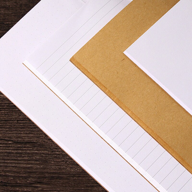 1book/pack Retro Notebook Mini Kraft Paper Notepad for Kids Student 4 selections