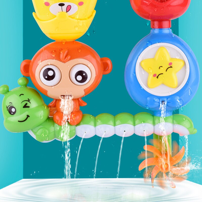 Baby Kids Bath Toy Suction Cup Track Water Games Toys Children Water Bathroom Bath Shower Water Bath Toy Child Birthday