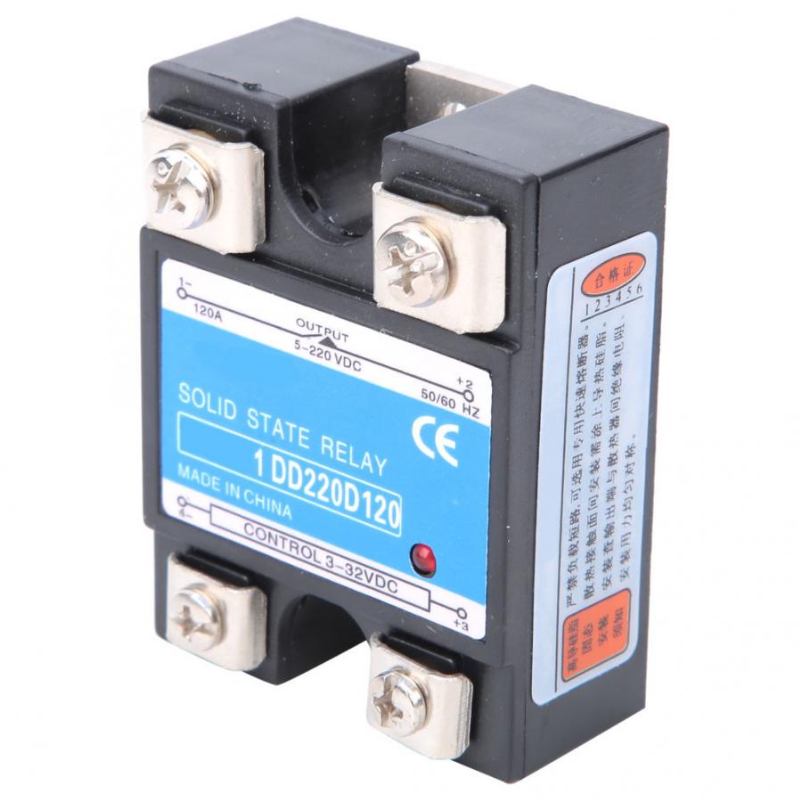 10A/25A/40A/60A/75A/80A/100A/120A Solid State Relais DC-DC SSR input 3-32VDC Belasting 5-220VDC Stuurrelais