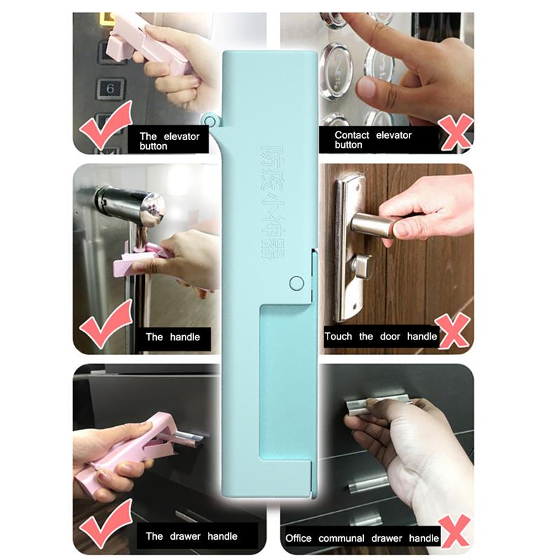 Anti-Epidemie Hand Grip Lift Knop Druk Tool Lade Opener Persoonlijke Verzorging Levert Gebruikt Op Kantoor Scholen Openbare Plaatsen