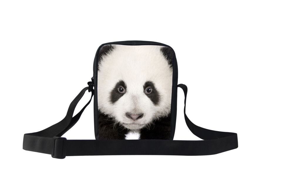 FORUDESIGNS Leisure Teenager Girls Single Shoulder-Bag Cute Animal Panda Crossbody Bag Female Women Messengers Bags: 3186