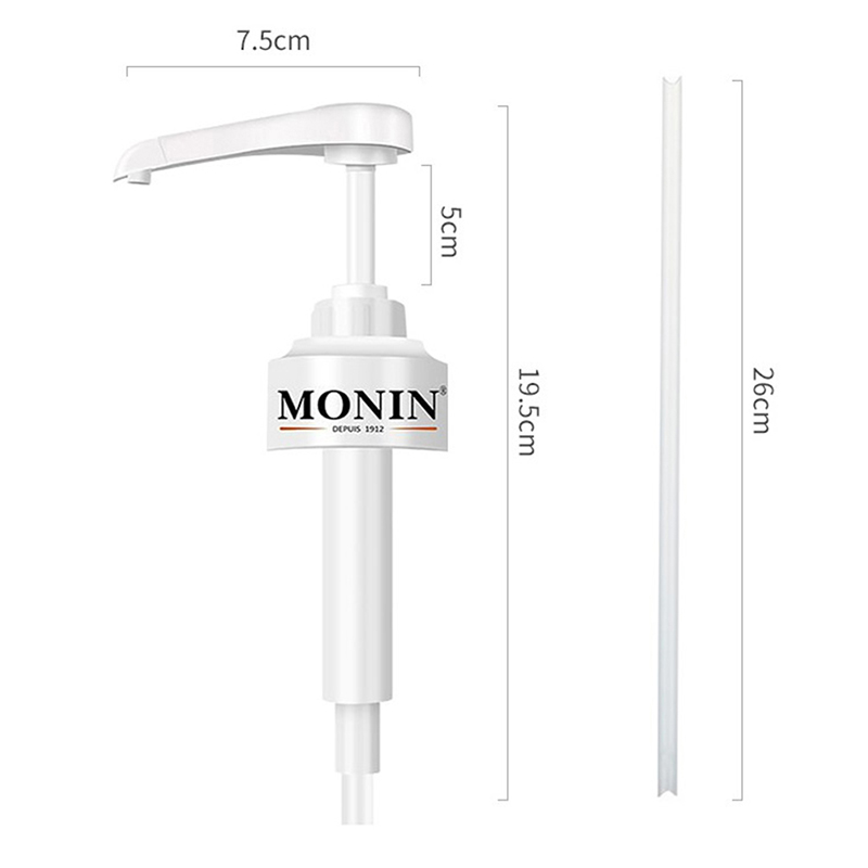 Coffee 1 Liter Dispenser Syrup Pump Black Liquid Dispenser for Syrup 10Ml Juice Bottle Dispenser Pump: Orange
