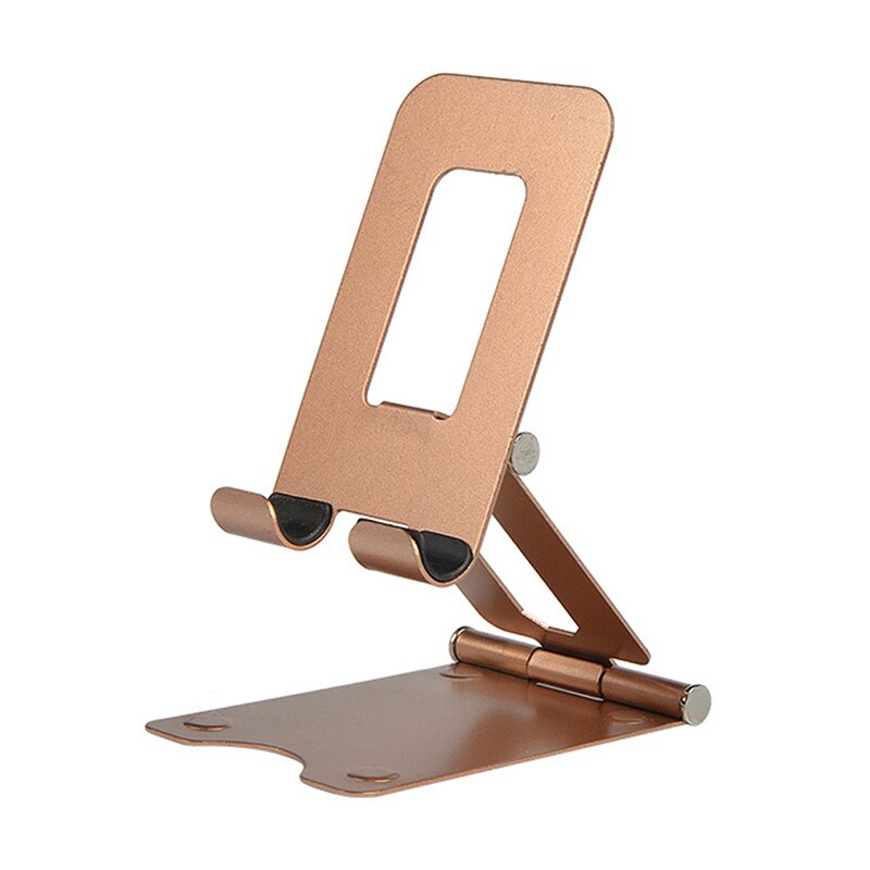 Desktop Tablet Holder Metal Table Cell Foldable Extend Support Desk Mobile Phone Holder Stand For Phone IPad Adjustable Bracket: Metal Gold