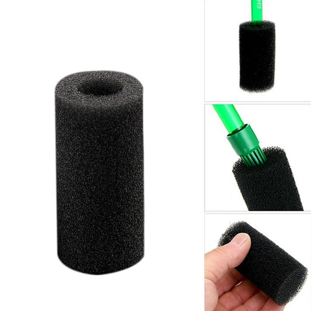 Spons aquariumfilter beschermhoes voor inlaatvijver van visaquarium zwarte kleur schuim waterfilters beschermende accessoires 10/20 stuks