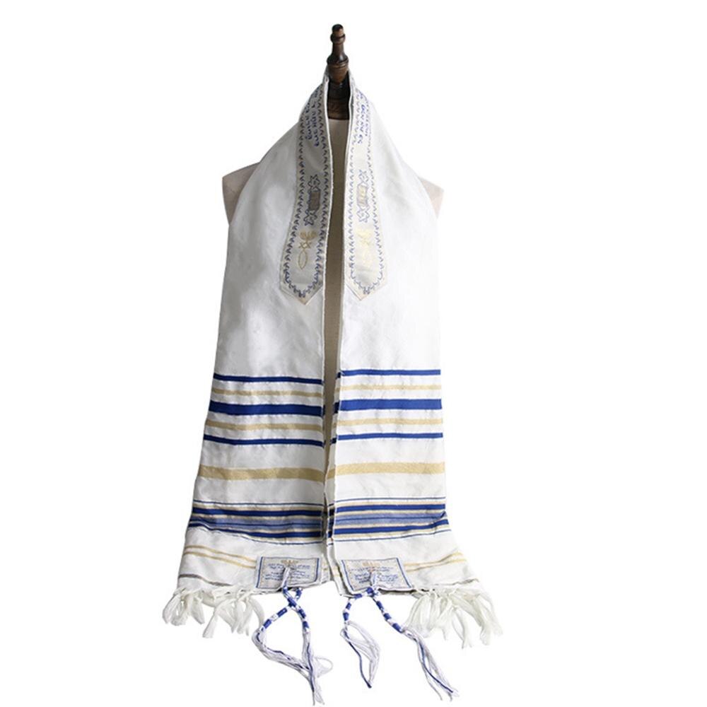 Judisk tallit talit bönesjal &amp; talis bag wraps halsduk: Blå