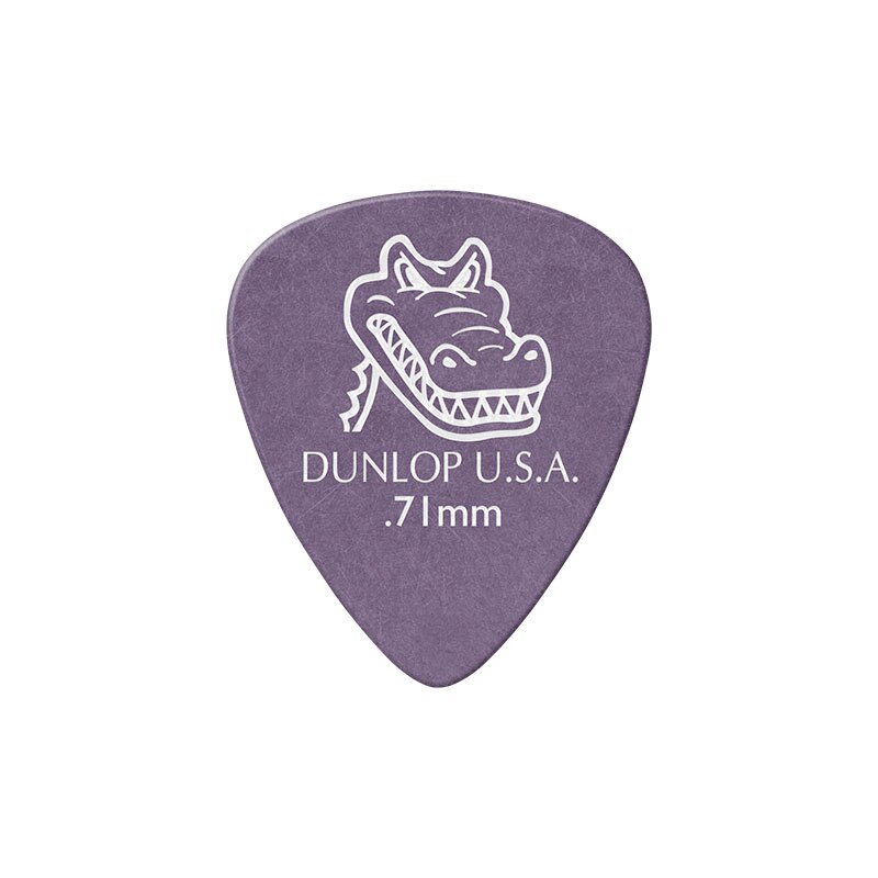 1 pièce de guitare Dunlop Gator Grip médiator pièces de guitare Vintage accessoires médiator guitare 0.58/0.71/0.96/1.14/1.50/2mm: 0.71mm