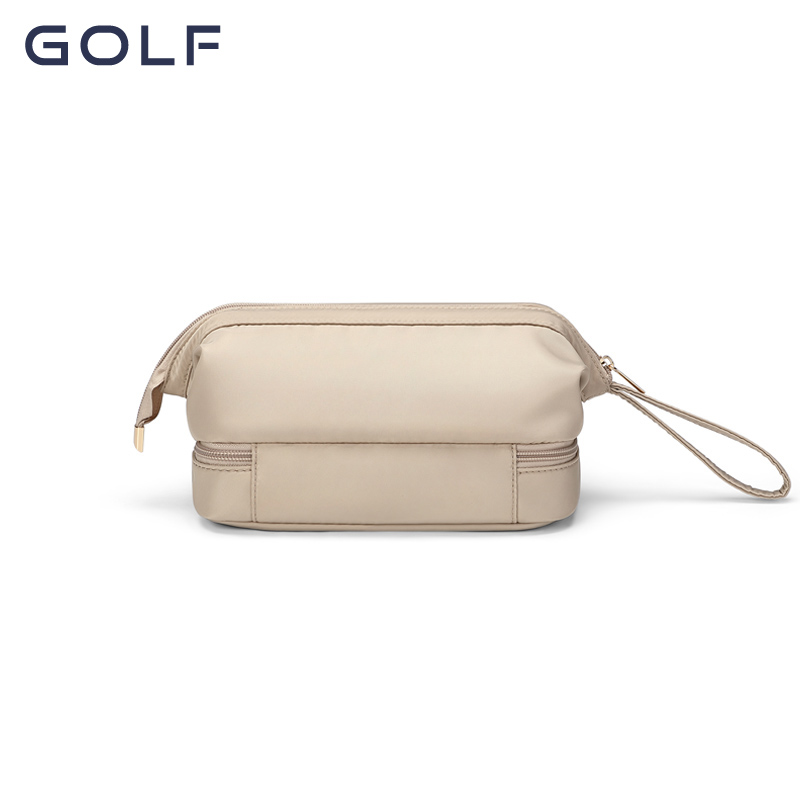 Golf Make-Up Tas Voor Vrouwen Met Grote Capaciteit, Handtas Voor Mobiele Telefoon, Effen Kleur Reiscosmetica Opbergtas