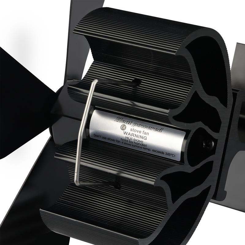 4 klingen Wärme Versorgt Herde Fan Protokoll Holz Brenner Ecofan Ruhig Schwarz Heimat Kamin Fan Effiziente Wärme Verteilung