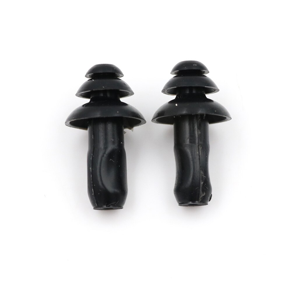 20 Stks/partij Zachte Anti-geluid Ear Plug Geluidsisolatie Gehoorbescherming Oordopjes Slapen Stekkers Waterdichte Siliconen Zwemmen Oordopjes: Black