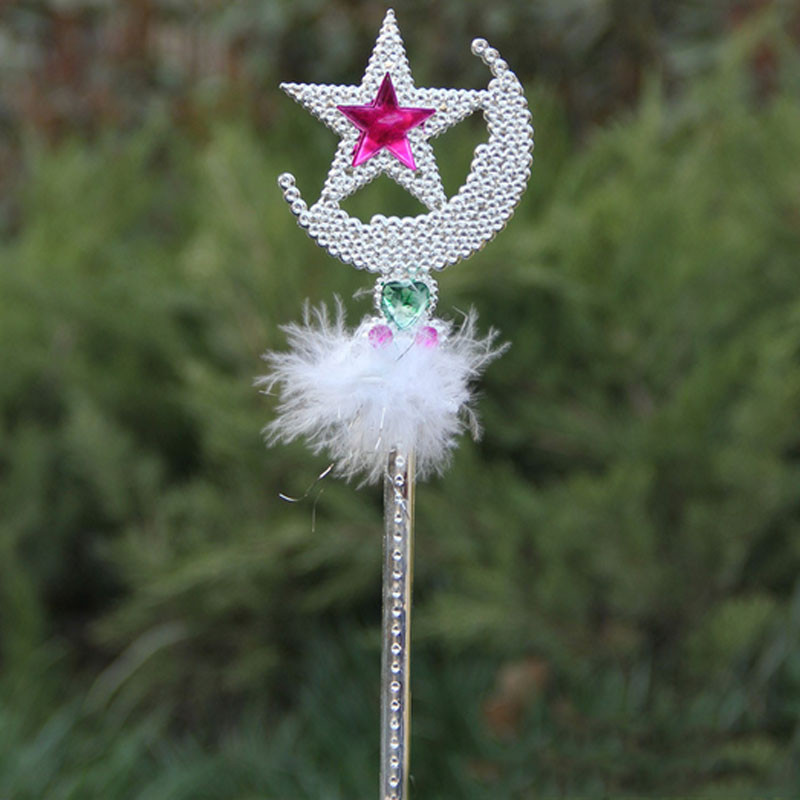 Fata principessa bacchetta magica bastone farfalla corona cuore inizio capretto ragazza bomboniera regalo decorazione natalizia pasqua