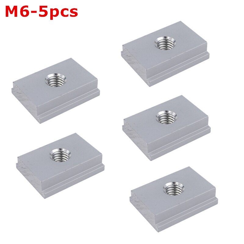 M6/M8 T-track Slider Sliding Nut Aluminum Alloy T Slot Nut For Woodworking Tool Jigs Screw Slot Fastener 5pcs/10pcs: M6-5pcs
