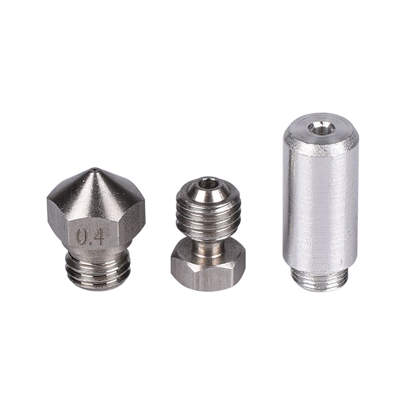 1Set MK10 All Metal Hotend Kit M7 0.4mm MK10 Nozzle Thermal Barrier Aluminum Throat Tube For Wanhao &amp;i3 Connector For 3D Printer