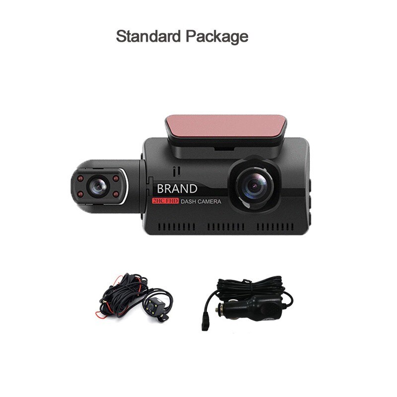 3" 1080P HD Car DVR Dash Camera Video Recorder Rear View Camera Loop Recording G-sensor Night Vision 170° Wide Angle Dash Cam: 8G TF Card