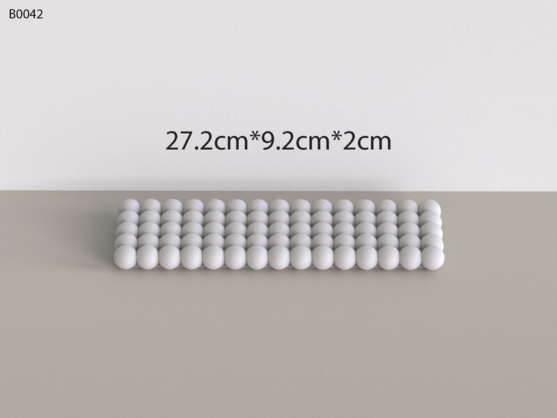 Betongbrett-underlegg silikonform multi-size ball pall kompottformer boliginnredningsformer: Plomme