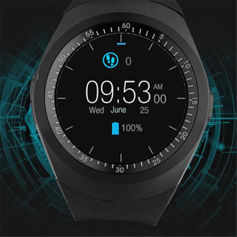 Y1 montre intelligente Bluetooth Relogio Android Smartwatch prend en charge la carte Nano SIM et la carte TF montre intelligente unisexe
